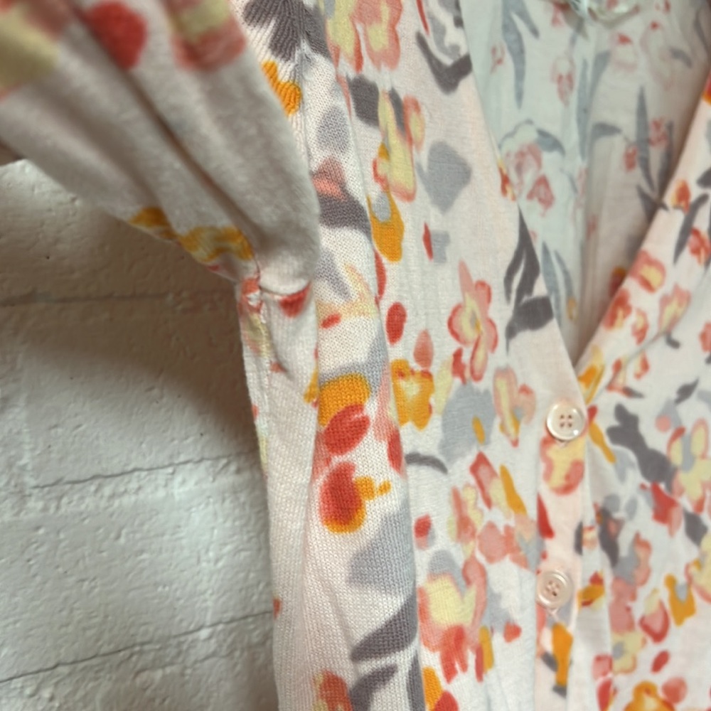 H&M Floral 100% Cotton Button Up Cardigan - Picture 4 of 8